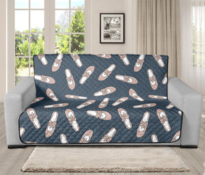 Pink Ballet Shoes Pattern Print Futon Protector