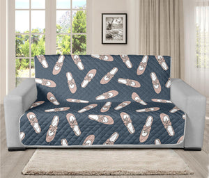 Pink Ballet Shoes Pattern Print Futon Protector