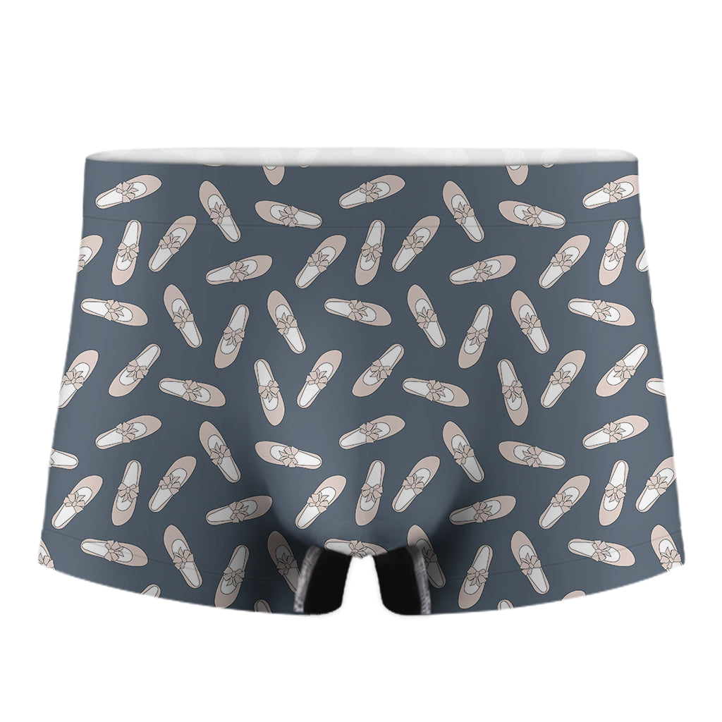 Pink Ballet Shoes Pattern Print Men's Boxer Briefs