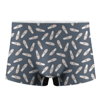 Pink Ballet Shoes Pattern Print Men's Boxer Briefs