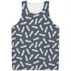 Pink Ballet Shoes Pattern Print Men's Tank Top