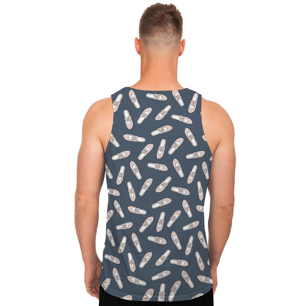 Pink Ballet Shoes Pattern Print Men's Tank Top