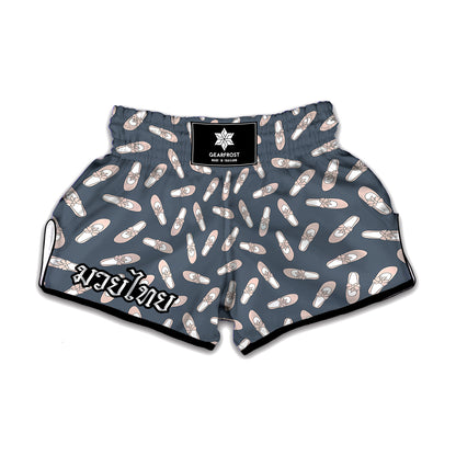 Pink Ballet Shoes Pattern Print Muay Thai Boxing Shorts