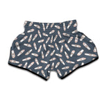 Pink Ballet Shoes Pattern Print Muay Thai Boxing Shorts