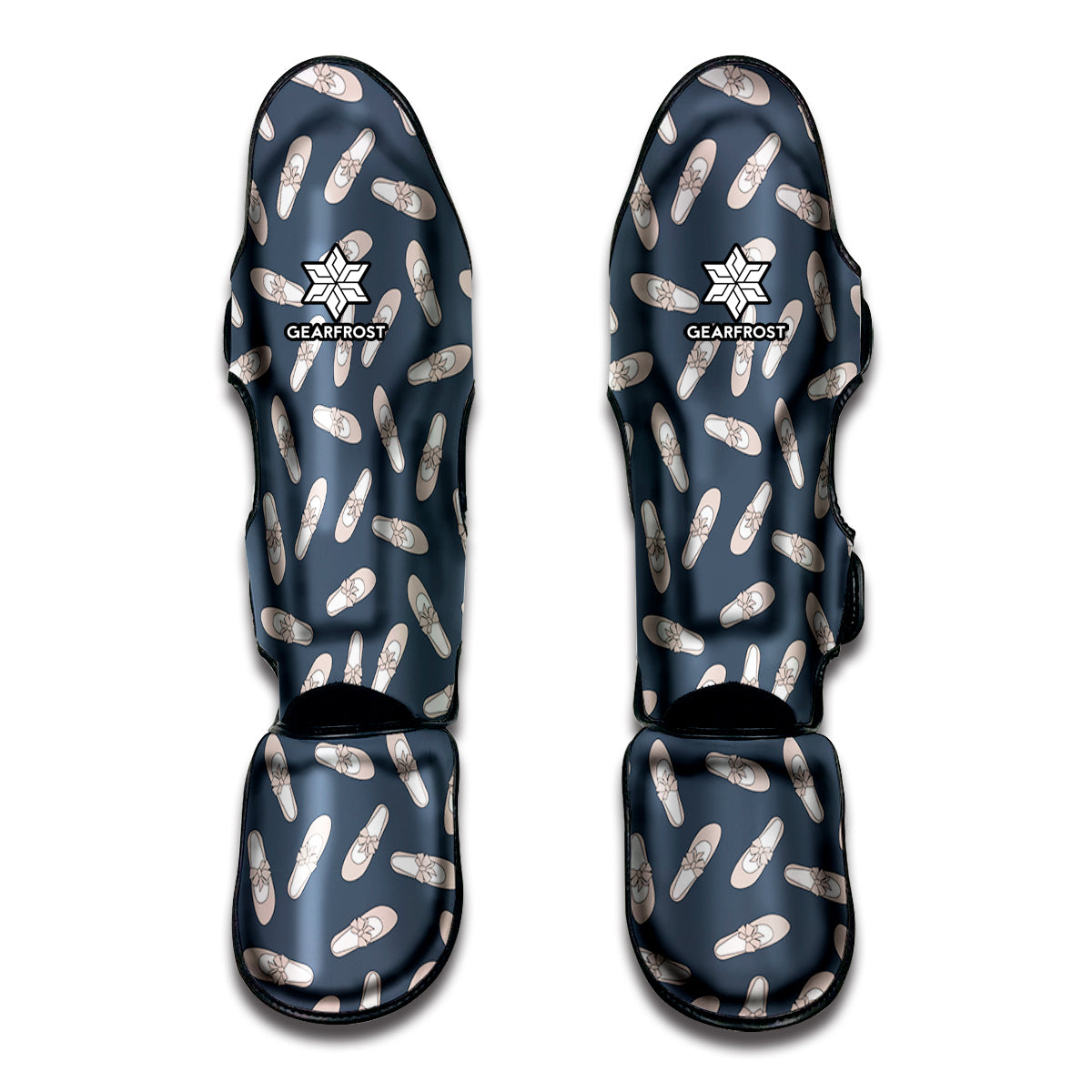 Pink Ballet Shoes Pattern Print Muay Thai Shin Guard