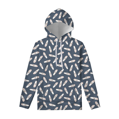 Pink Ballet Shoes Pattern Print Pullover Hoodie