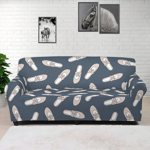 Pink Ballet Shoes Pattern Print Sofa Cover