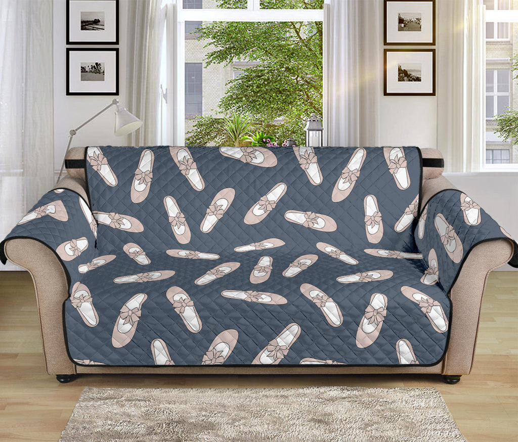 Pink Ballet Shoes Pattern Print Sofa Protector