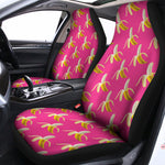 Pink Banana Pattern Print Universal Fit Car Seat Covers