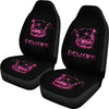 Pink Beware Of Pitbull Sign Universal Fit Car Seat Covers GearFrost