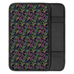 Pink Blue And Green Paisley Print Car Center Console Cover