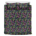 Pink Blue And Green Paisley Print Duvet Cover Bedding Set