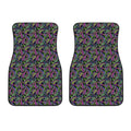 Pink Blue And Green Paisley Print Front Car Floor Mats