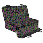 Pink Blue And Green Paisley Print Pet Car Back Seat Cover