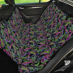 Pink Blue And Green Paisley Print Pet Car Back Seat Cover