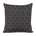 Pink Blue And Green Paisley Print Pillow Cover