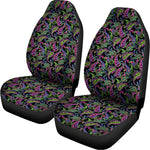 Pink Blue And Green Paisley Print Universal Fit Car Seat Covers