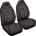 Pink Blue And Green Paisley Print Universal Fit Car Seat Covers