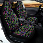 Pink Blue And Green Paisley Print Universal Fit Car Seat Covers