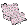 Pink Boston Terrier Plaid Print Pet Car Back Seat Cover