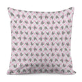 Pink Boston Terrier Plaid Print Pillow Cover