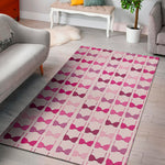 Pink Bra Breast Cancer Pattern Print Area Rug
