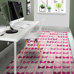 Pink Bra Breast Cancer Pattern Print Area Rug