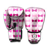 Pink Bra Breast Cancer Pattern Print Boxing Gloves