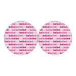 Pink Bra Breast Cancer Pattern Print Car Coasters