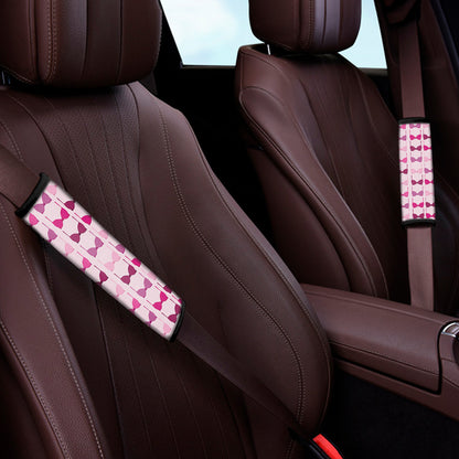 Pink Bra Breast Cancer Pattern Print Car Seat Belt Covers