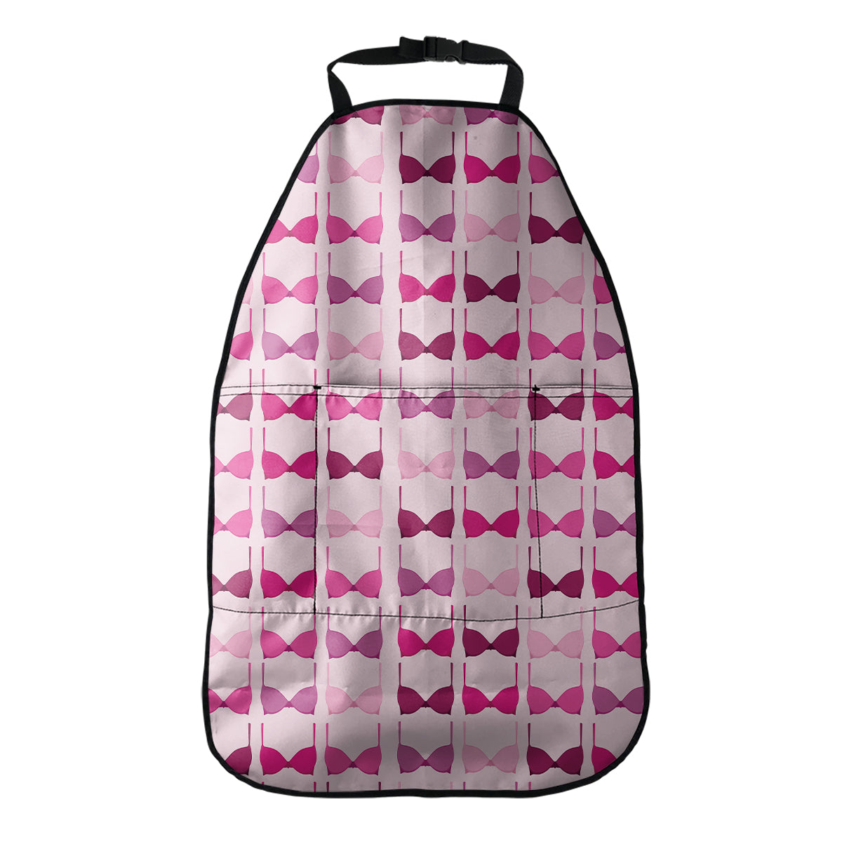 Pink Bra Breast Cancer Pattern Print Car Seat Organizers