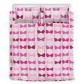 Pink Bra Breast Cancer Pattern Print Duvet Cover Bedding Set