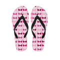 Pink Bra Breast Cancer Pattern Print Flip Flops