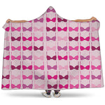 Pink Bra Breast Cancer Pattern Print Hooded Blanket