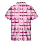 Pink Bra Breast Cancer Pattern Print Men's Short Sleeve Shirt