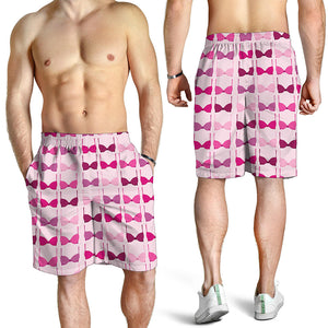 Pink Bra Breast Cancer Pattern Print Men's Shorts