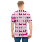 Pink Bra Breast Cancer Pattern Print Men's T-Shirt