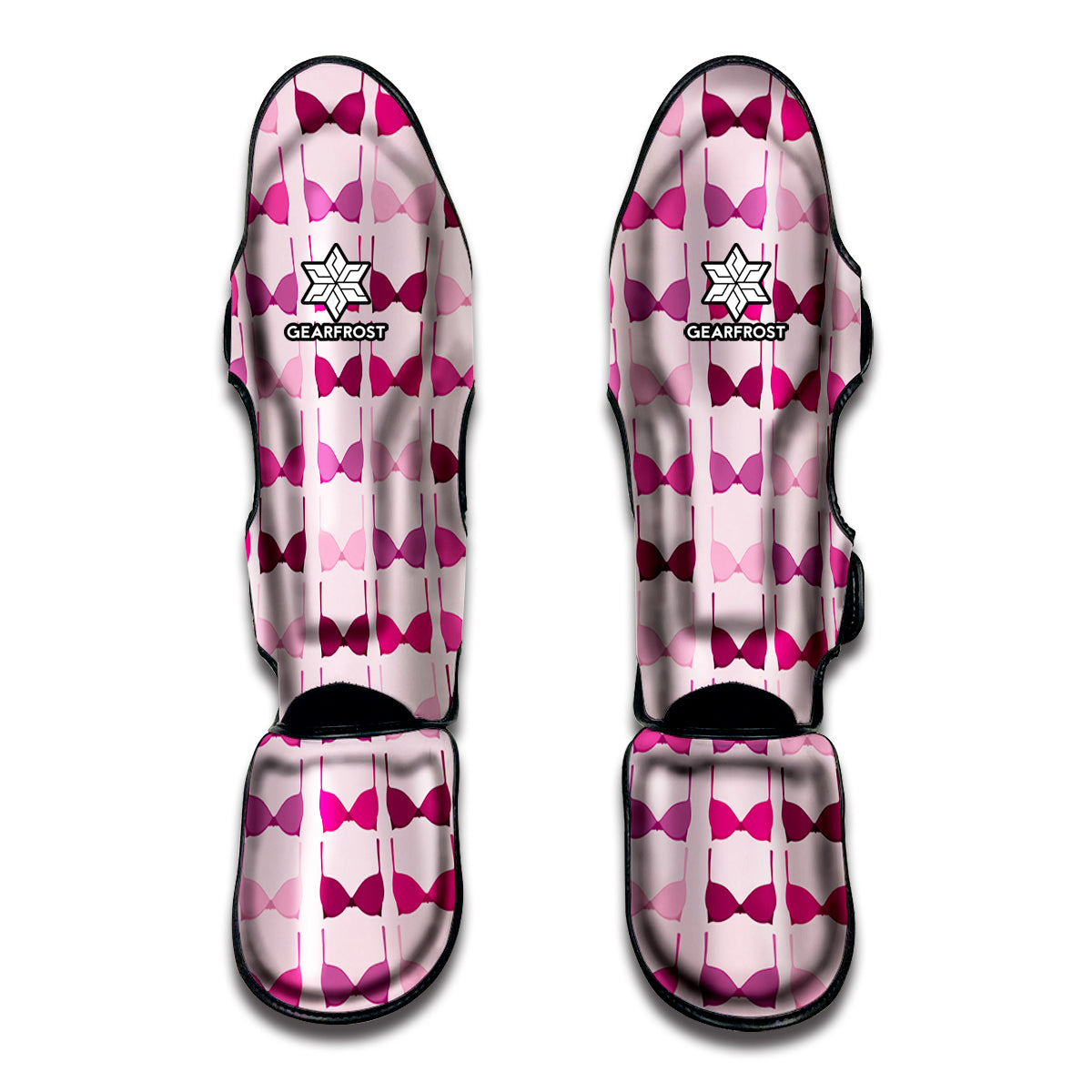 Pink Bra Breast Cancer Pattern Print Muay Thai Shin Guard