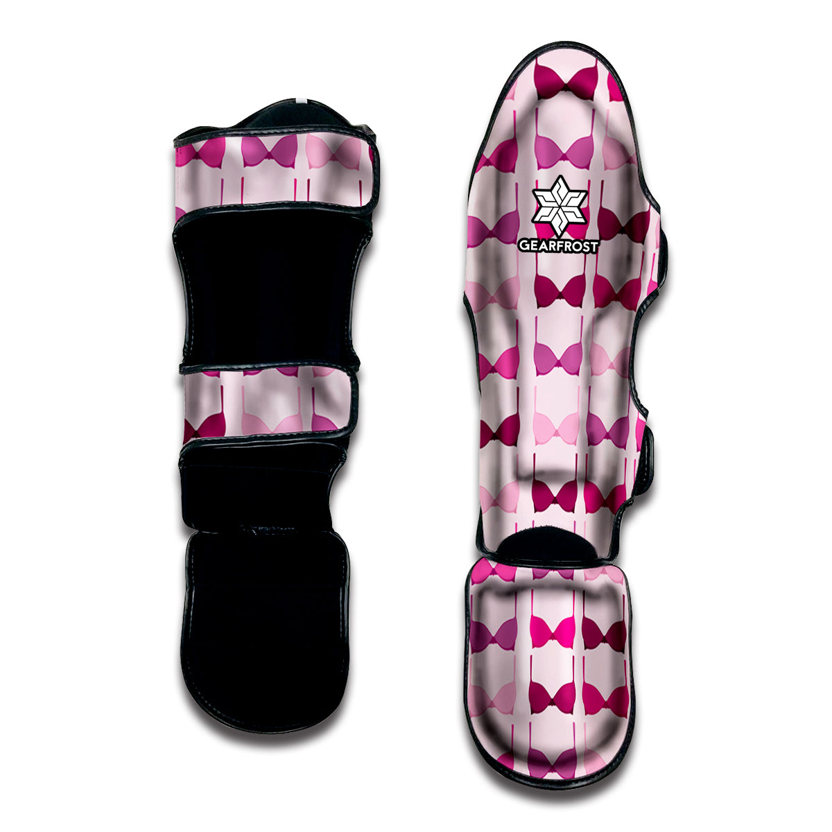 Pink Bra Breast Cancer Pattern Print Muay Thai Shin Guard