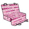 Pink Bra Breast Cancer Pattern Print Pet Car Back Seat Cover