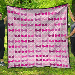 Pink Bra Breast Cancer Pattern Print Quilt