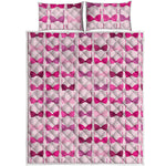 Pink Bra Breast Cancer Pattern Print Quilt Bed Set