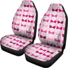 Pink Bra Breast Cancer Pattern Print Universal Fit Car Seat Covers