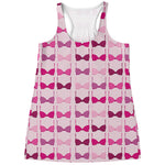 Pink Bra Breast Cancer Pattern Print Women's Racerback Tank Top