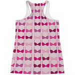 Pink Bra Breast Cancer Pattern Print Women's Racerback Tank Top