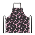 Pink Breast Cancer Ribbon Pattern Print Apron