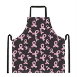 Pink Breast Cancer Ribbon Pattern Print Apron