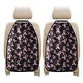 Pink Breast Cancer Ribbon Pattern Print Car Seat Organizers