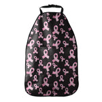 Pink Breast Cancer Ribbon Pattern Print Car Seat Organizers