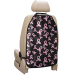 Pink Breast Cancer Ribbon Pattern Print Car Seat Organizers